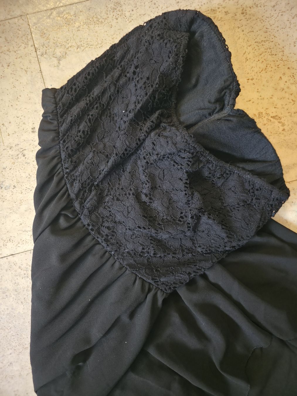 Vestiti: Elegantes schwarzes Kleid mit Spitze & Steinen  – Nuovo (secondo la descrizione) da Birrhard venduto da 123Bluemekopf123 2