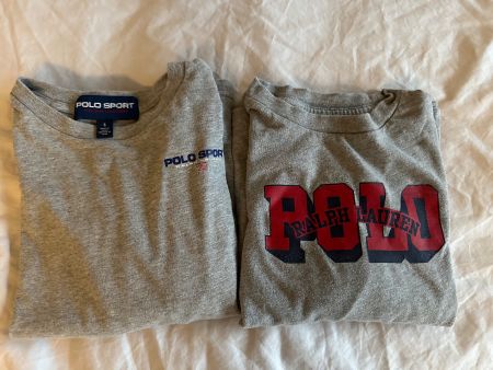 Ralph Lauren 2 Tshirts Long Sleeve Size 6, 120