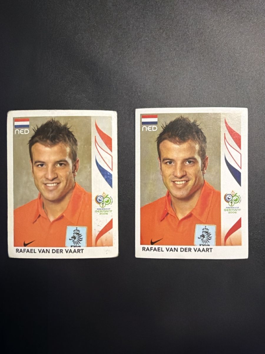 Panini Sammelbilder & Trading cards: WM 2006 Sticker Rafael van der Vaart NED 238 – Defekt aus wynigen von Birnenmus