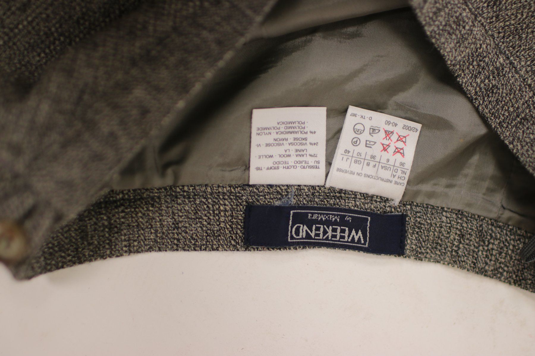 Max Mara Gonne: Grey MAX MARA Grey Mini skirt - Size S – Usato da Hombrechtikon venduto da BAZ-Vintage 5