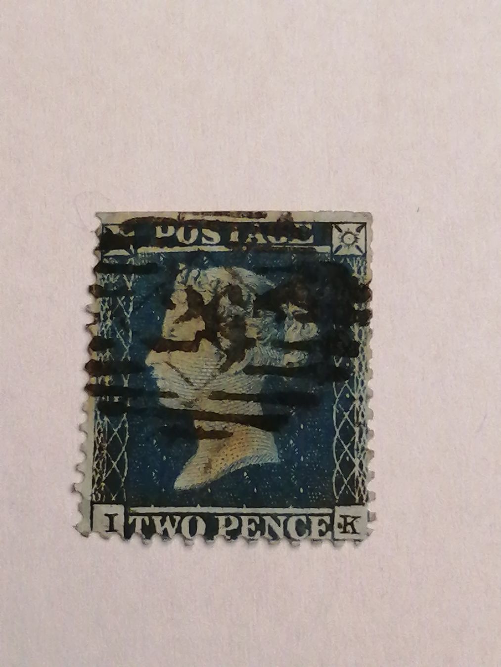 Alle Briefmarken: Two Pence Blue 1855  – Gebraucht aus Happerswil von tschergi