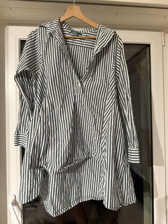 Bluse Peplum Gestreift Gr L