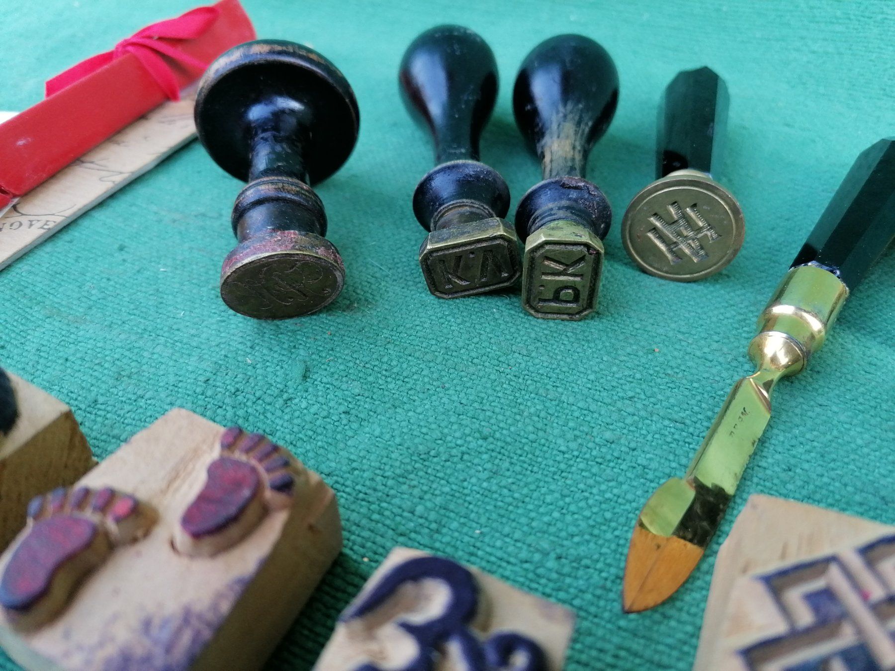 Stempel: Siegelstempel Set mit Wachs und Holzstempeln gebraucht – Gebraucht aus Rovio von maxmac 1