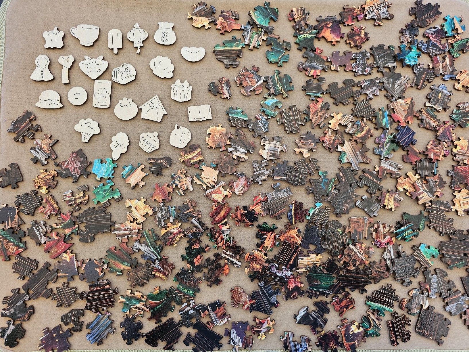 Puzzle: Holzpuzzle "Drachenwelt" Fantasy Grösse A2 – Nuovo (secondo la descrizione) da Bütschwil venduto da Taranabo 3