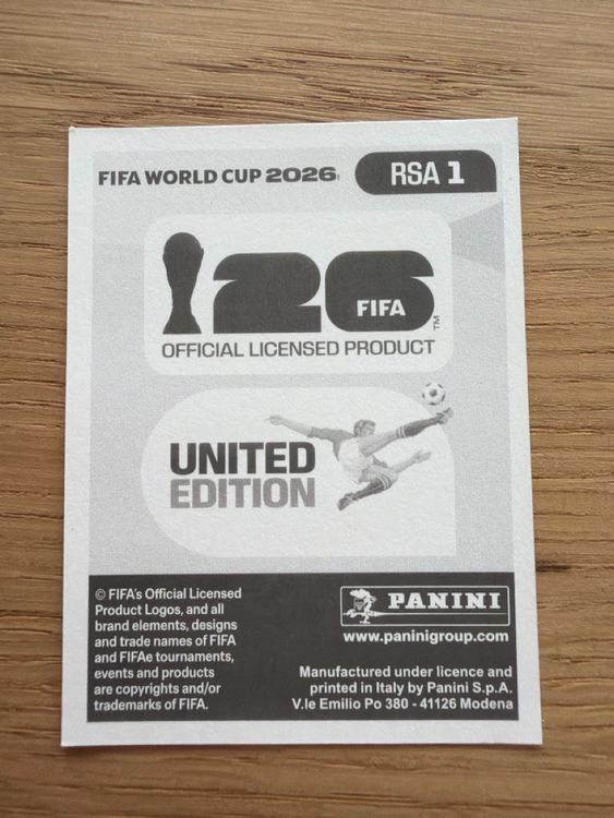 Panini FIFA WM 2026 RSA1 Sticker (Neu (gemäss Beschreibung)) in Sempach ...