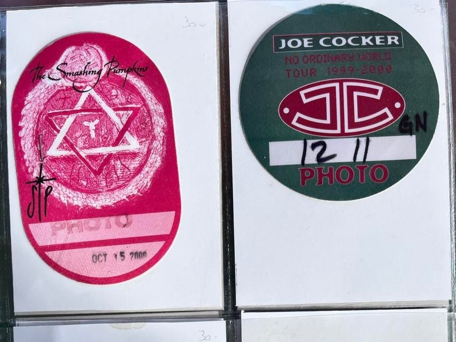 Placchette & Badge: Pass JOE COCKER et The Smashing Pumpkins – Usato da La Neuveville venduto da MaSandri