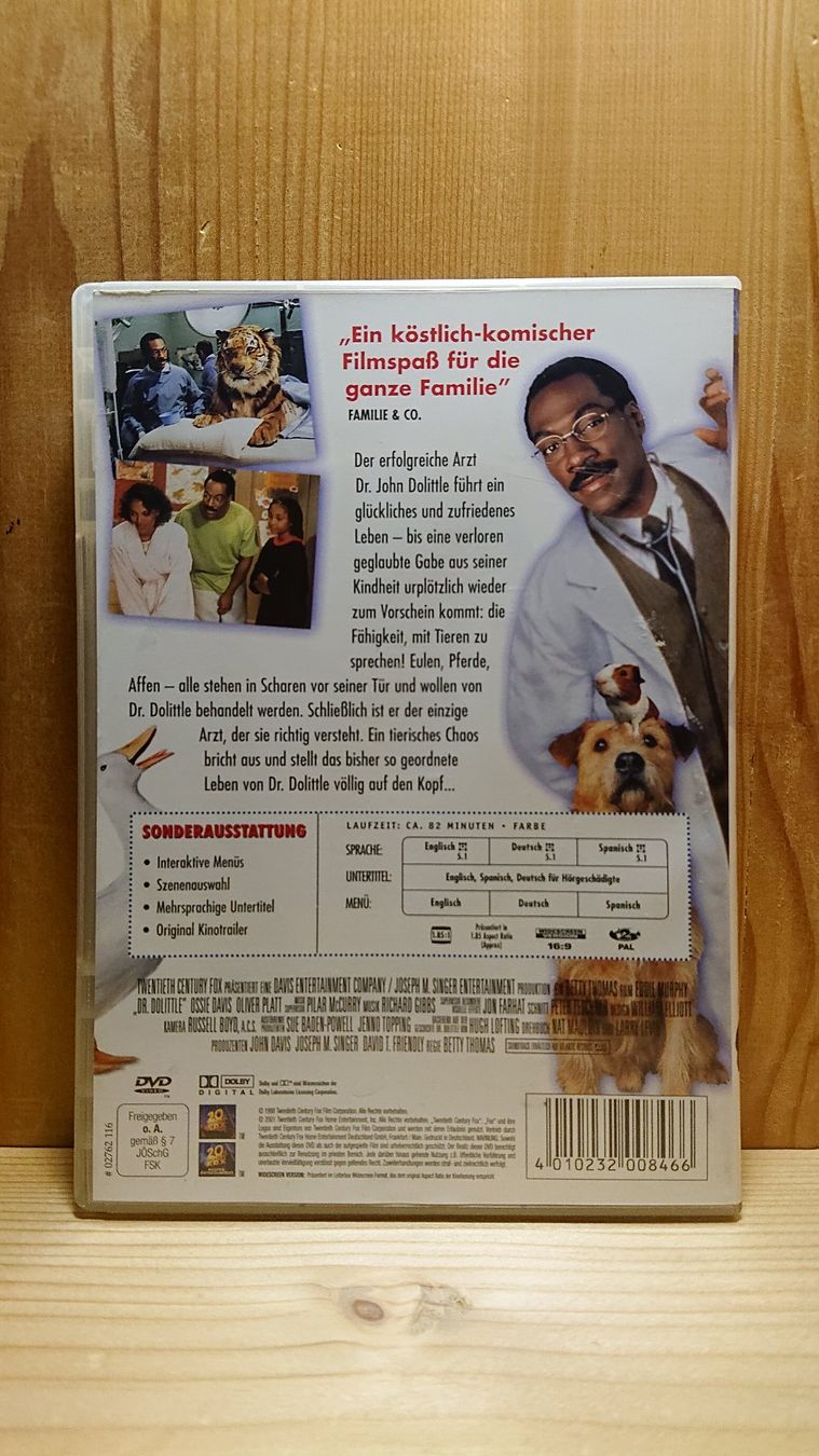 Tutti i DVDs: DR. DOLITTLE 1 und 2 auf DVD mit Eddie Murphy – Usato da Wilderswil venduto da Exebub 2