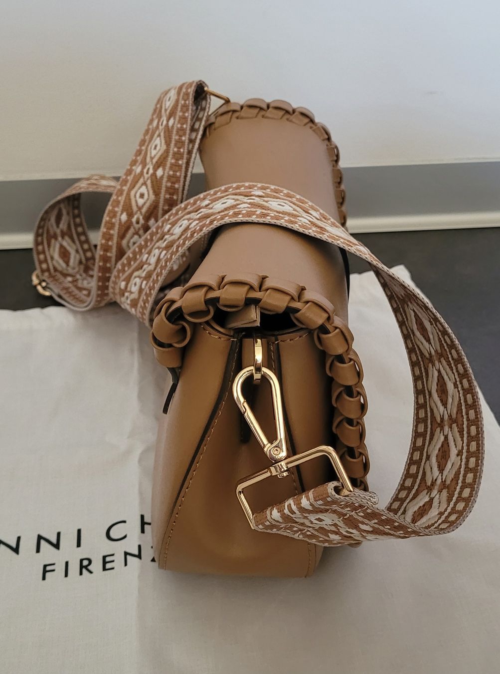 Gianni Chiarini Borse da donna: Sac à main en cuir camel Gianni Chiarini – Usato da Sion venduto da likaloba 2