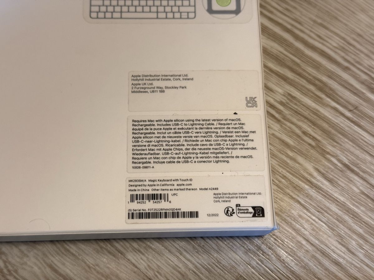 Apple Tastiere: Apple Magic Keyboard with Touch ID good condition – Nuovo (secondo la descrizione) da Mels venduto da ifj_8g8c 1