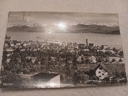Ansichtskarte Meilen am Zürichsee schwarzweiss 