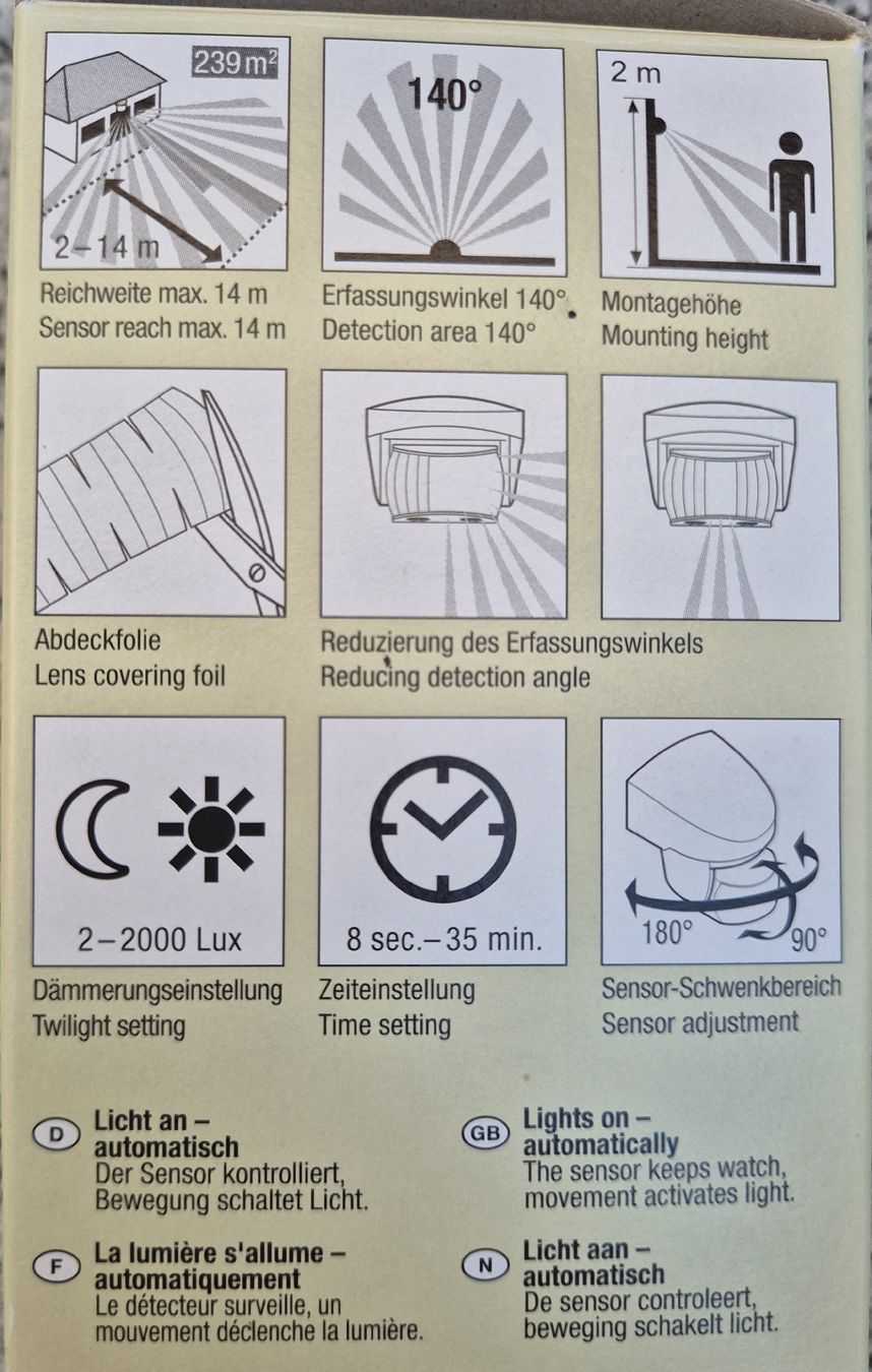 Steinel Lampade: STEINEL Infrarot-Sensor – Nuovo (secondo la descrizione) da Langenthal venduto da amistoso 1
