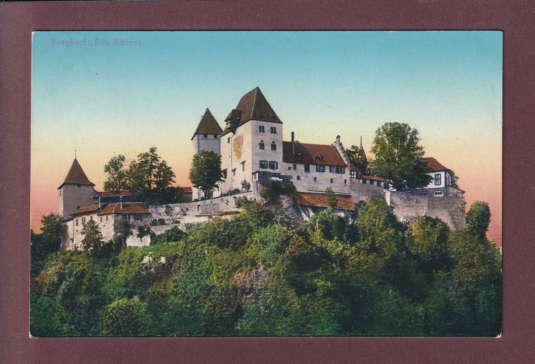 Ansichtskarten: BURGDORF - Schloss - 1916 – Gebraucht aus Pully von nicecards