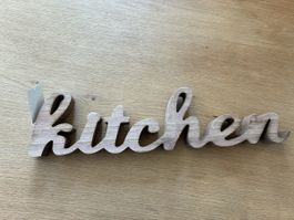 DEPOT Schriftzug aus Holz „kitchen“ 🍴