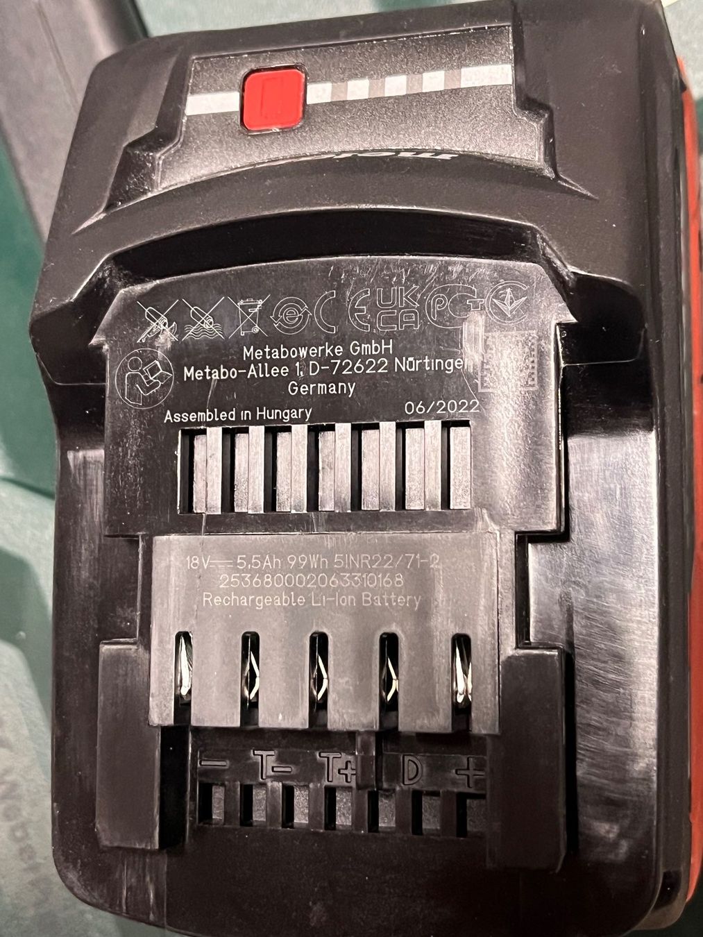 Metabo Akkus & Batterien: Metabo LiHD 5.5 Ah Akku – Gebraucht aus Würenlos von padcall 1