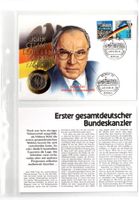 Helmut Kohl Erster Gesamdeutscher Bundeskanzler_Münzbrief