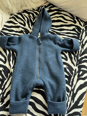 Hessnatur Overall aus Wollfleece Gr. 50/56