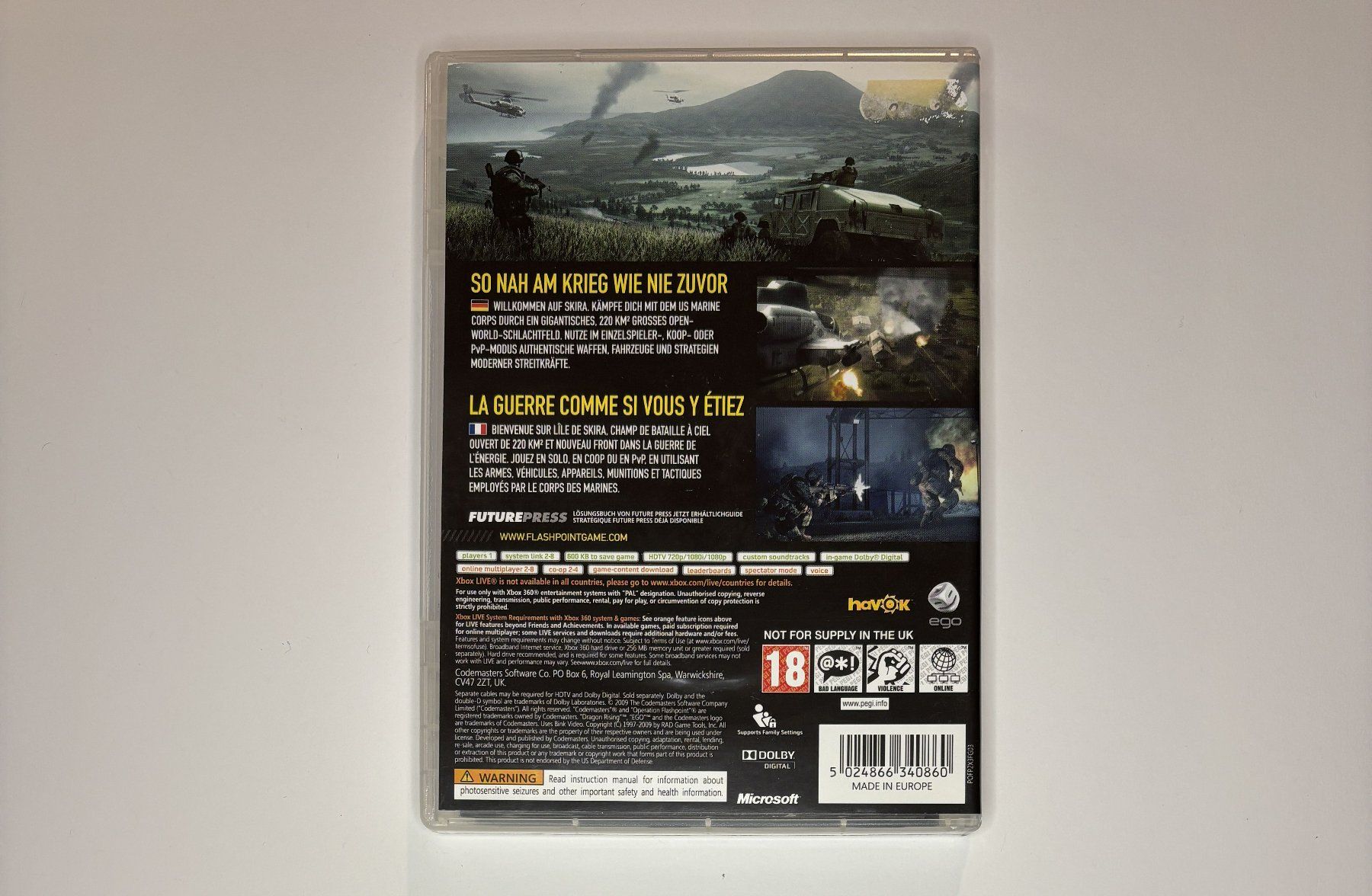 Giochi: XBOX 360 - Operation Flashpoint: Dragon Rising – Usato da Allschwil venduto da Bullach 2