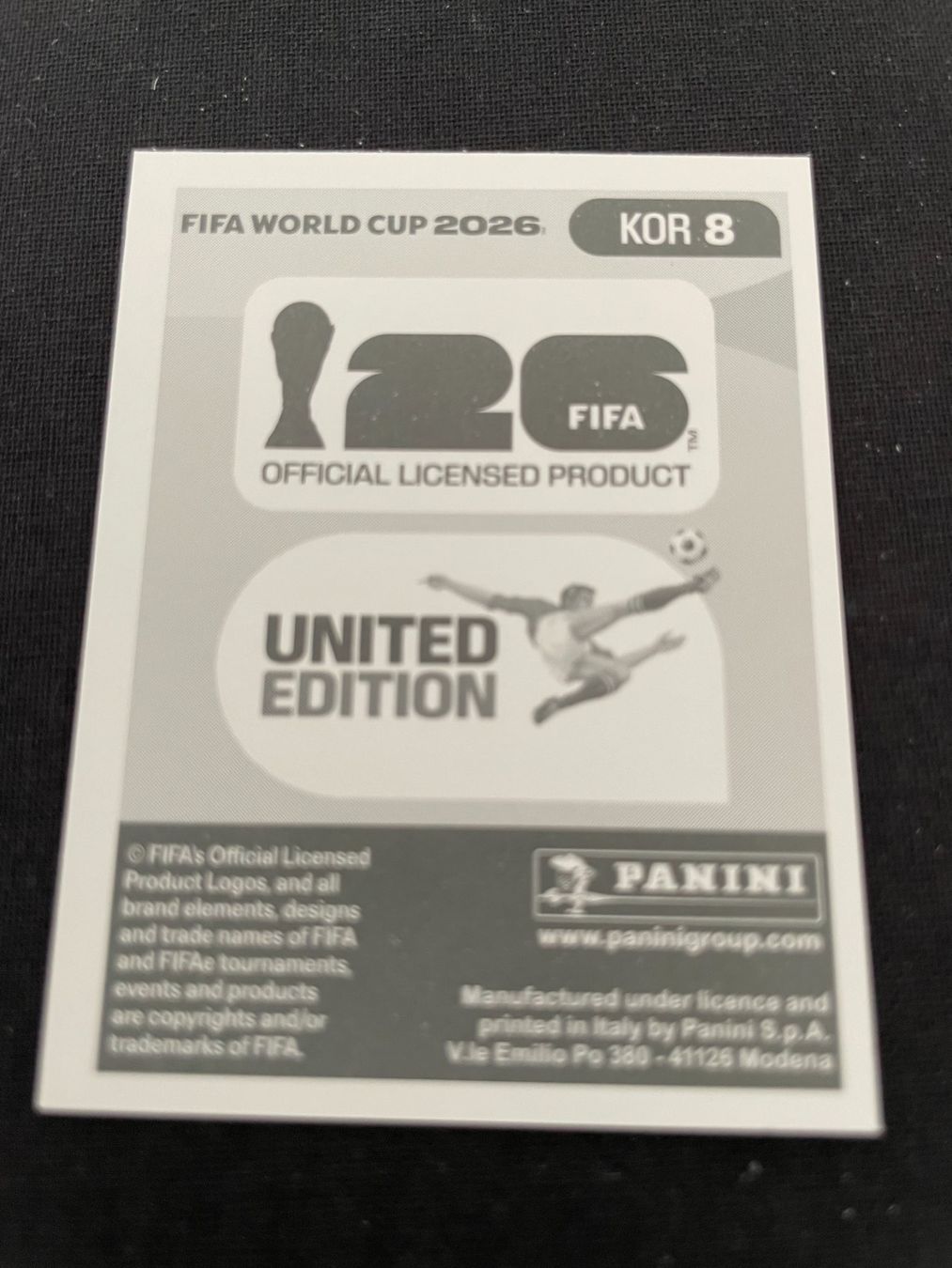 Panini Carte collezionabili: FIFA WM 2026 Sticker KOR 8 – Usato da Fahrwangen venduto da Venez 1