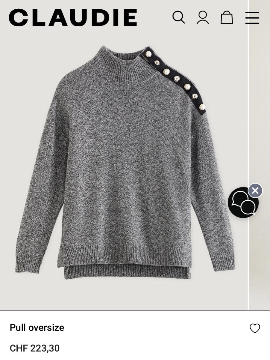 Claudie Pierlot Maglioni & Felpe: Pull Claudie Pierlot – Usato da Puplinge venduto da Cechth