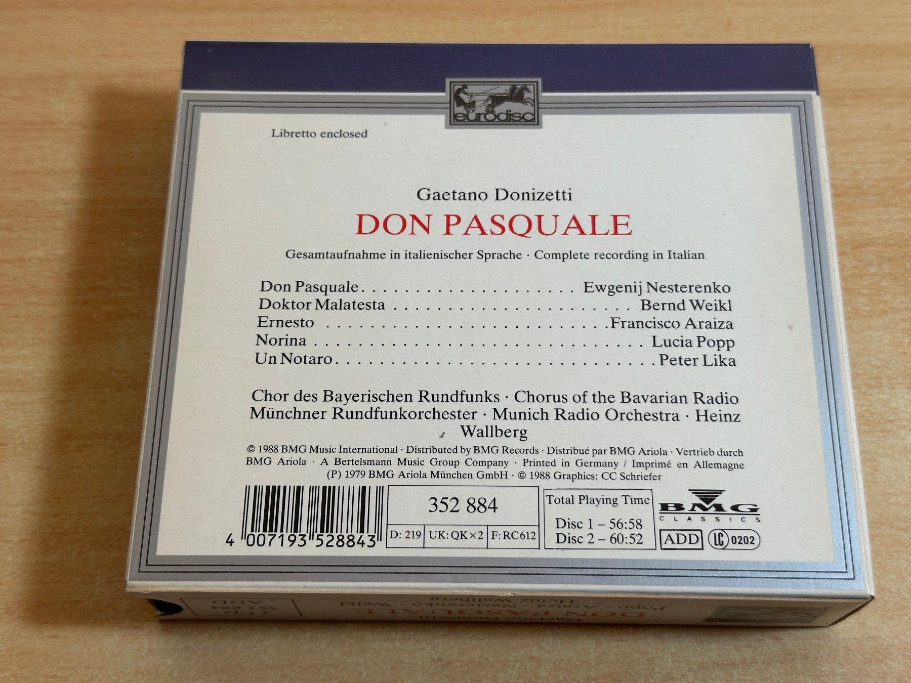 CD: Gaetano Donizetti - Don Pasquale - 2 CD – Usato da Rikon im Tösstal venduto da Alpenmutz 1