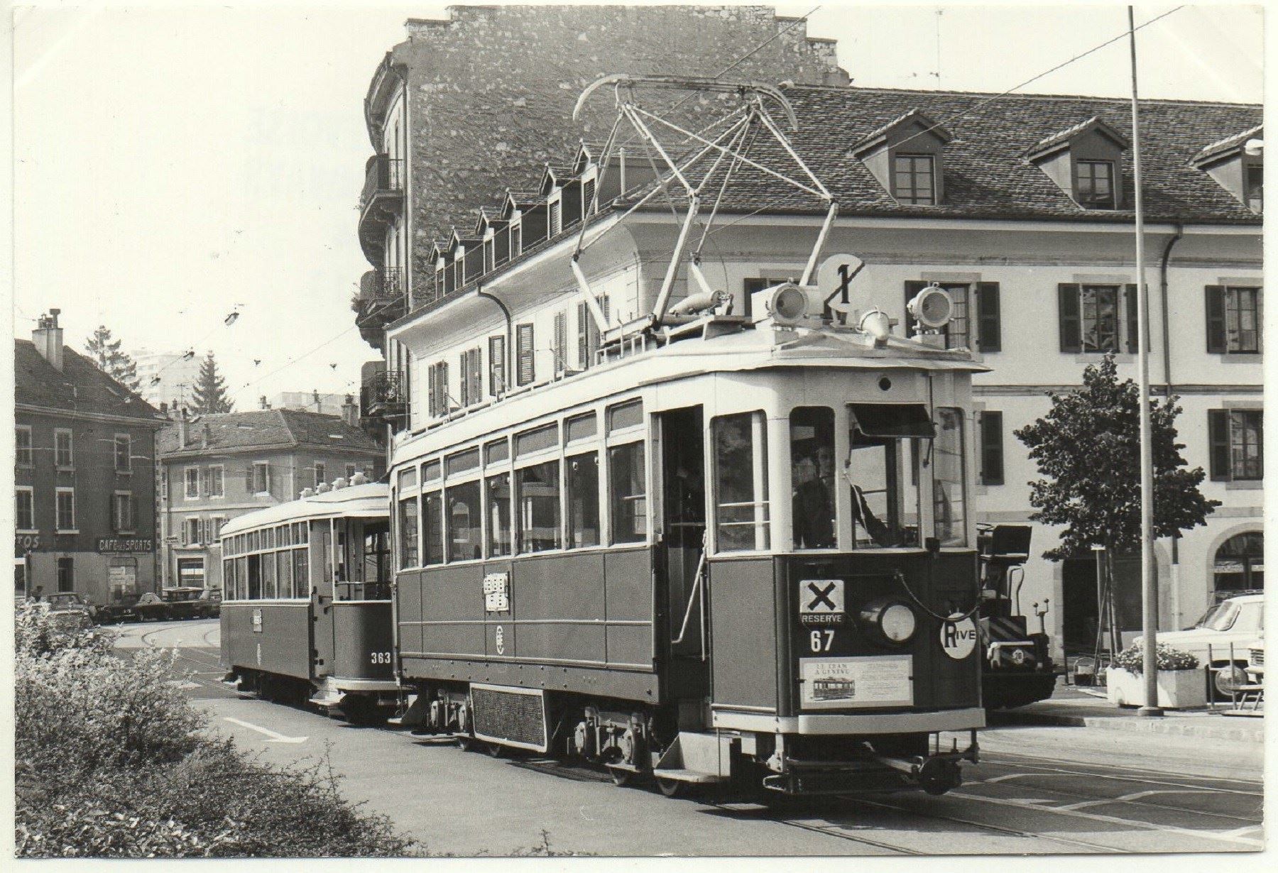 Cartoline postali: CAROUGE Foto Tram – Usato da Jona venduto da philajona
