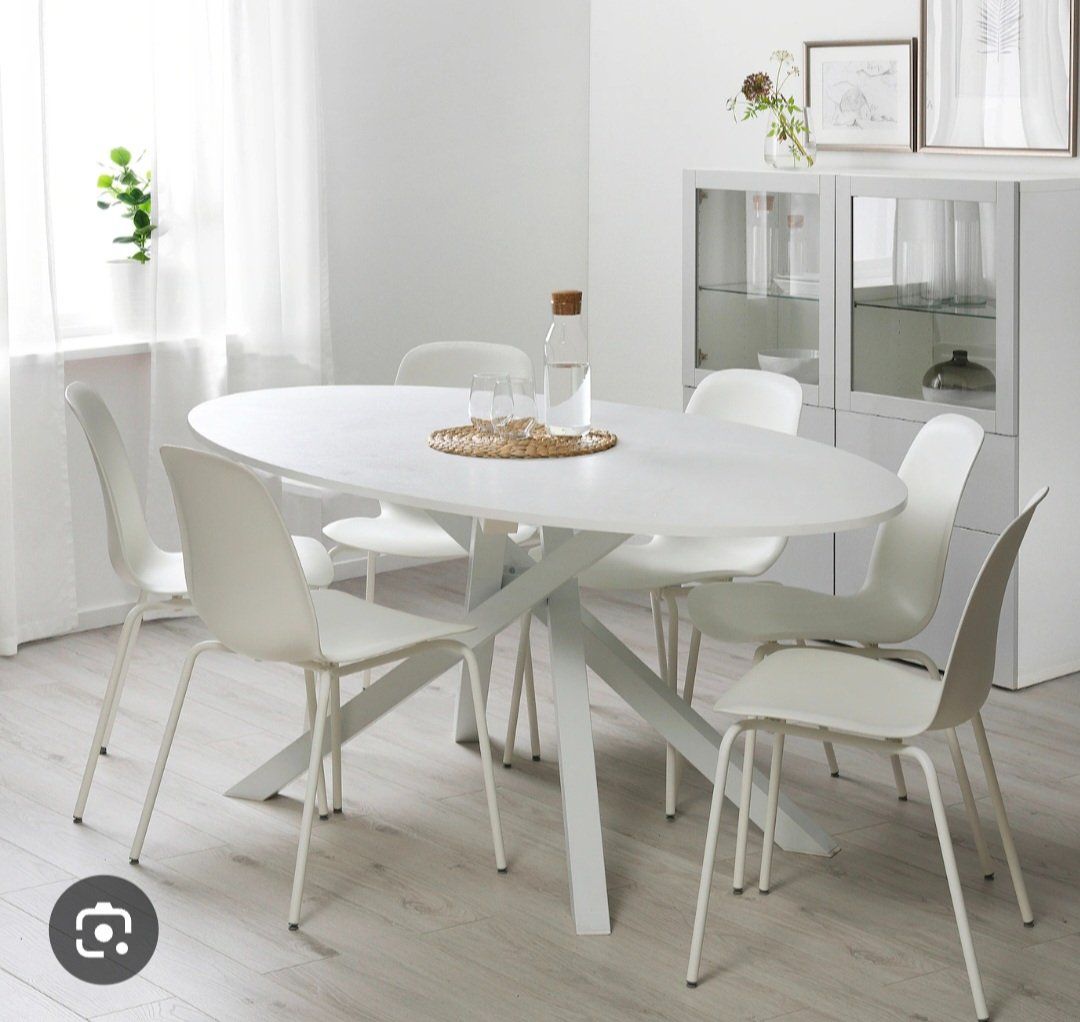 IKEA Mariedamm Tisch oval, weiss (Gebraucht) in Appenzell für CHF 50 – nur Abholung auf Ricardo kaufen