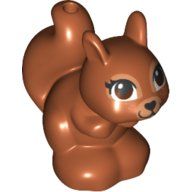 LEGO 11568pb04 Dark Orange Squirrel, Friends / Elves