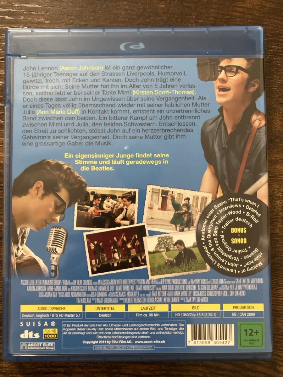Tous les DVDs: Nowhere Boy BluRay – D'occasion à Glarus par Jhuber78 1