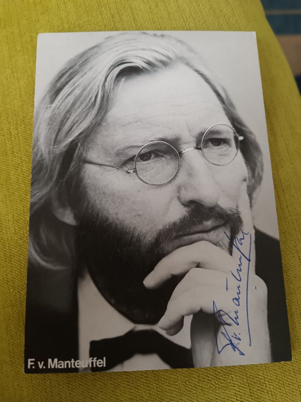 Autogramme: Felix von Manteuffel - handsigniert – Gebraucht aus Menziken von Autogramme