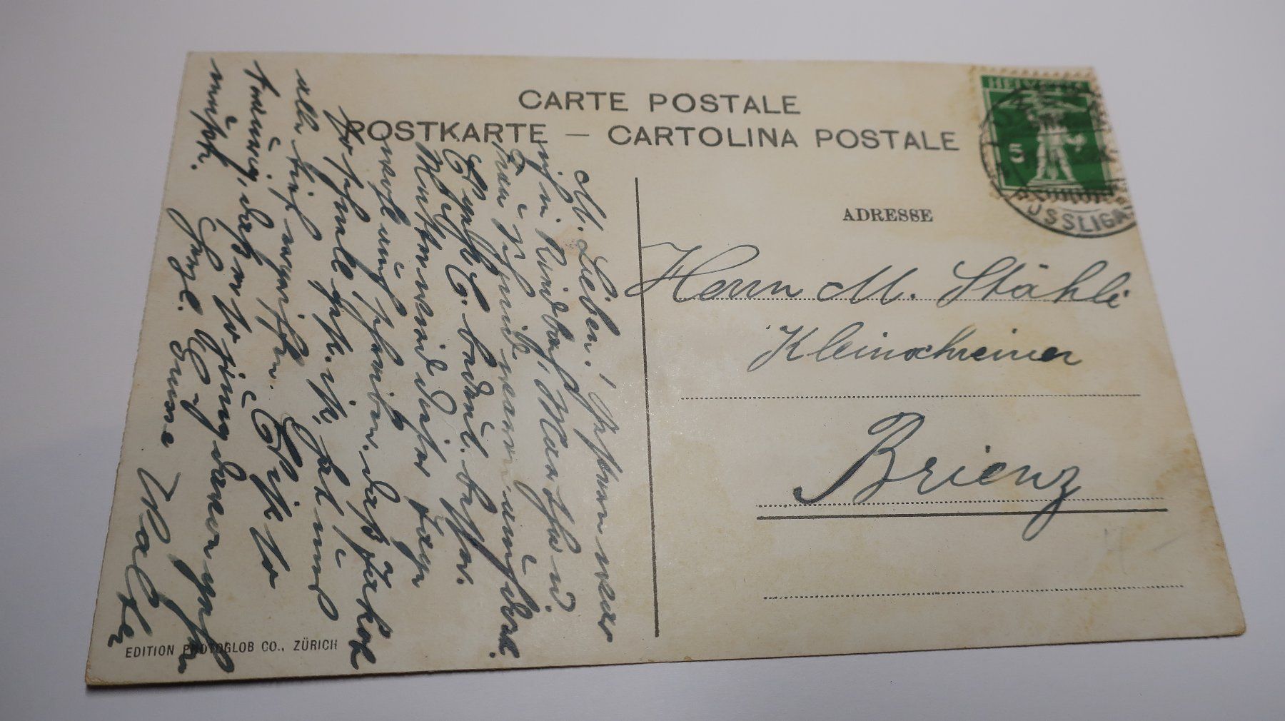 Cartoline postali: Luzern - Nölliturm  1913 – Usato da Cormoret venduto da Pascalll2001 2
