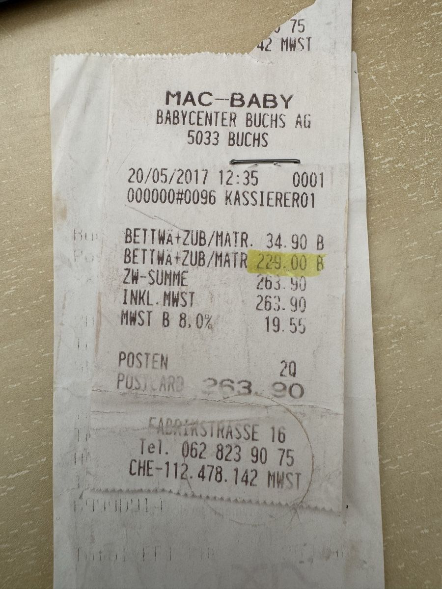 Letti: Babybettli mit Matratze – Usato da Ammerswil AG venduto da Moserei4 2