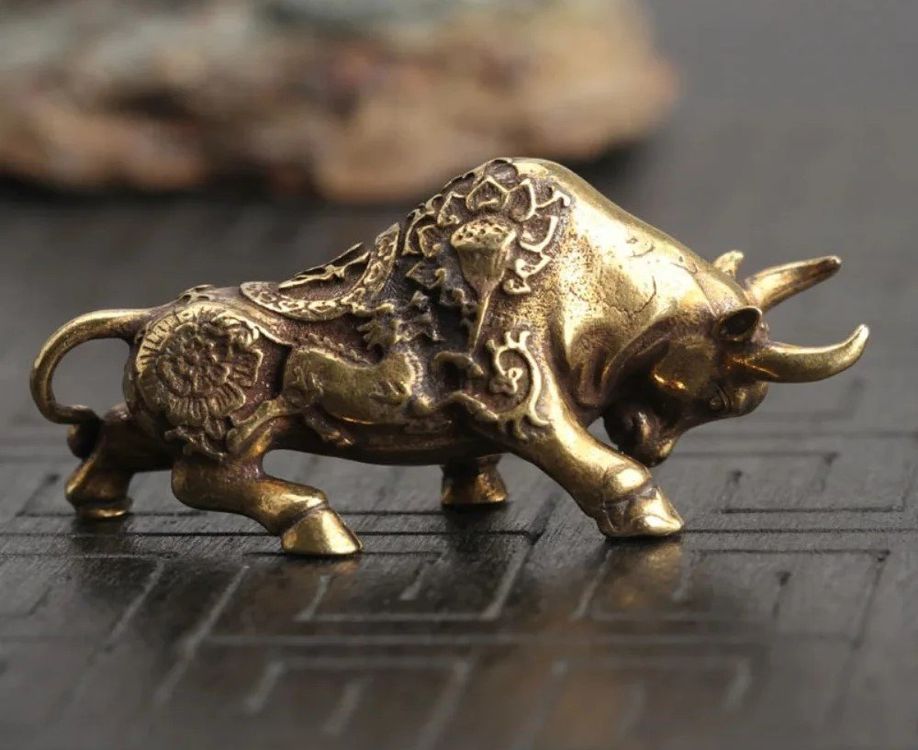 Gaodercha 3er Set Vintage Insekten Figuren - Messing Motten Bienen Rotkehlchen Statuen