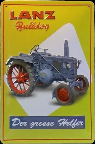 Schilder: Blechschild-LANZ BULLDOG-DER GROSSE HELFER – Neu und originalverpackt aus Rupperswil von big-one-sale