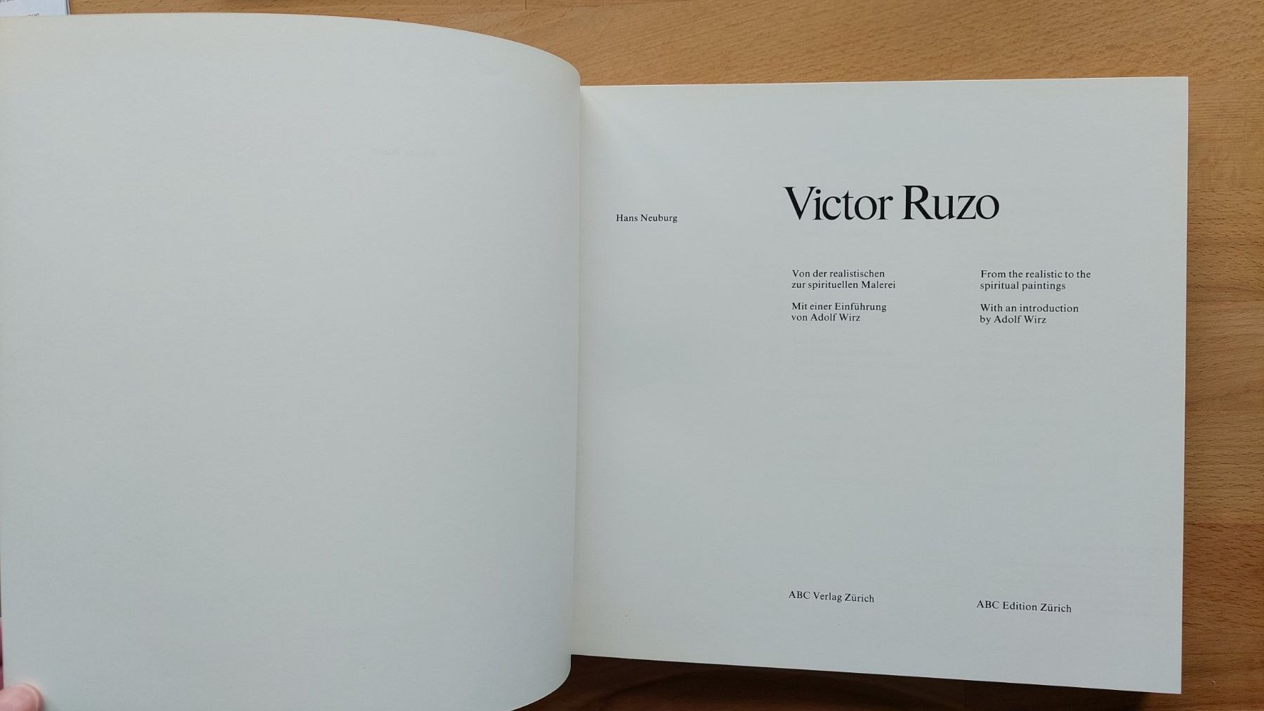 Bücher: Victor Ruzo - Hans Neuburg – Gebraucht aus Obfelden von Foto_Bild_Kunst_Buch 1