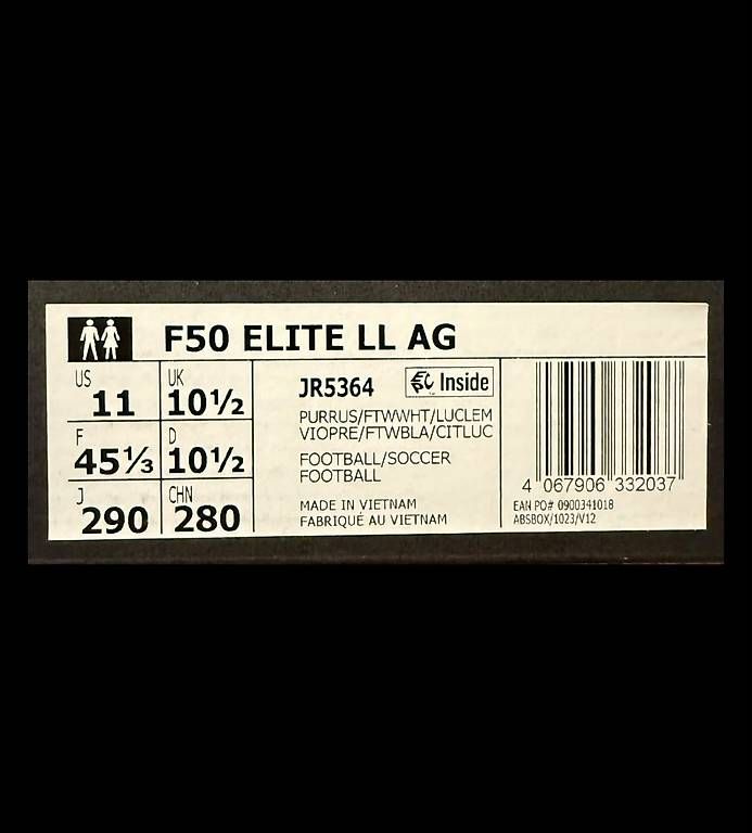 Herrenschuhe: Fussballschuhe Adidas F50 Elite (Gr. 45) – Neu und originalverpackt aus Freidorf TG von ema_8jjp 2