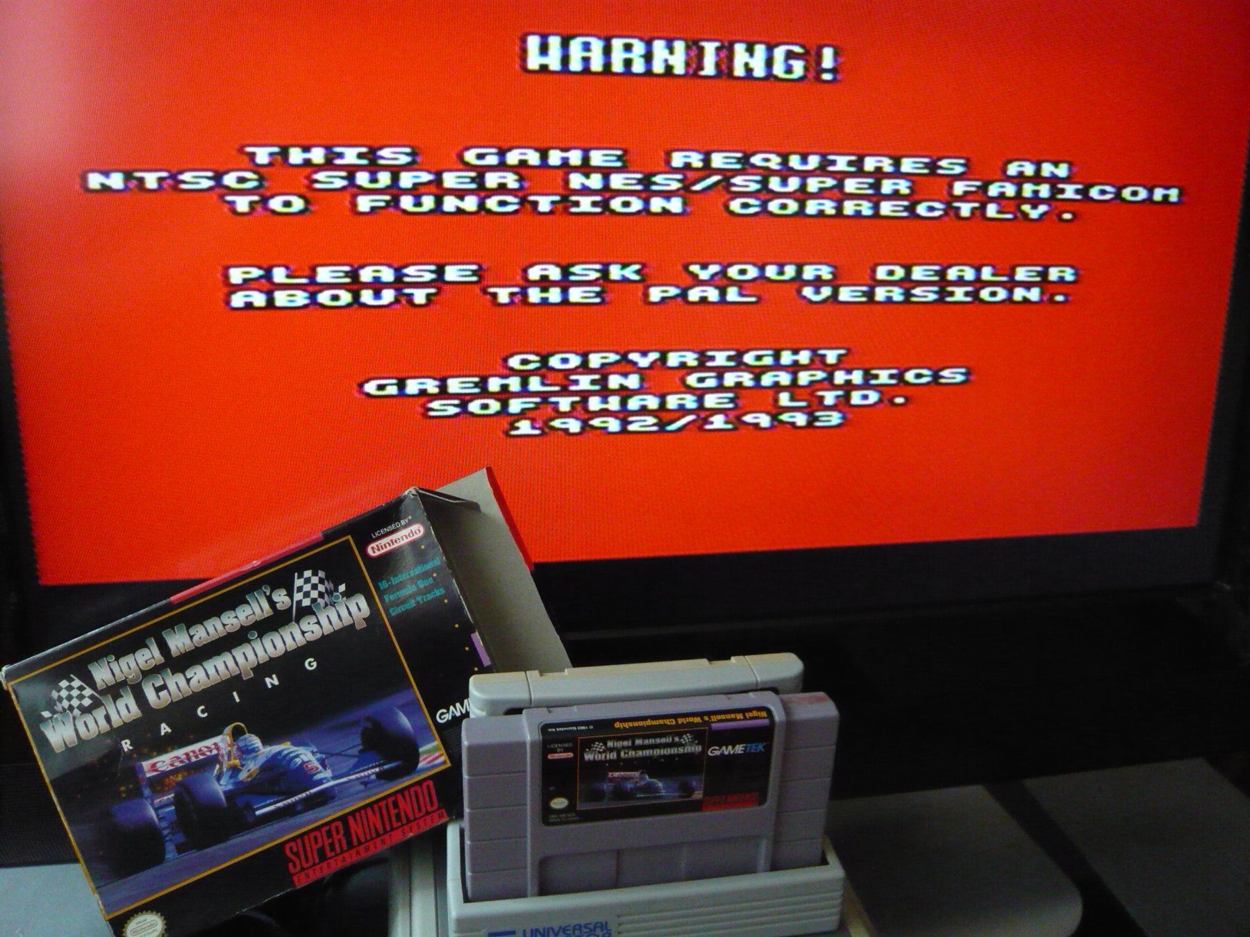 Nintendo Giochi: SNES: - Nigel Mansell's World Championship, Boite + Notice – Usato da Onex venduto da Jaguar1986 4