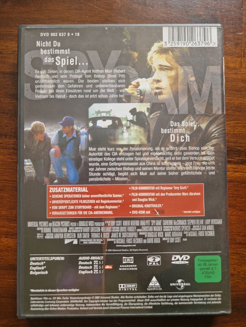 Alle DVDs: DVD "Spy Game" – Gebraucht aus Emmenbrücke von alexa1983 1