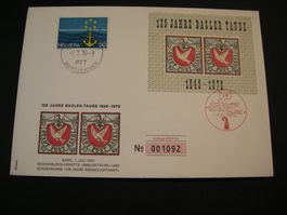 1. JULI 1970, 100 JAHRE BASLER TAUBE, No 001092