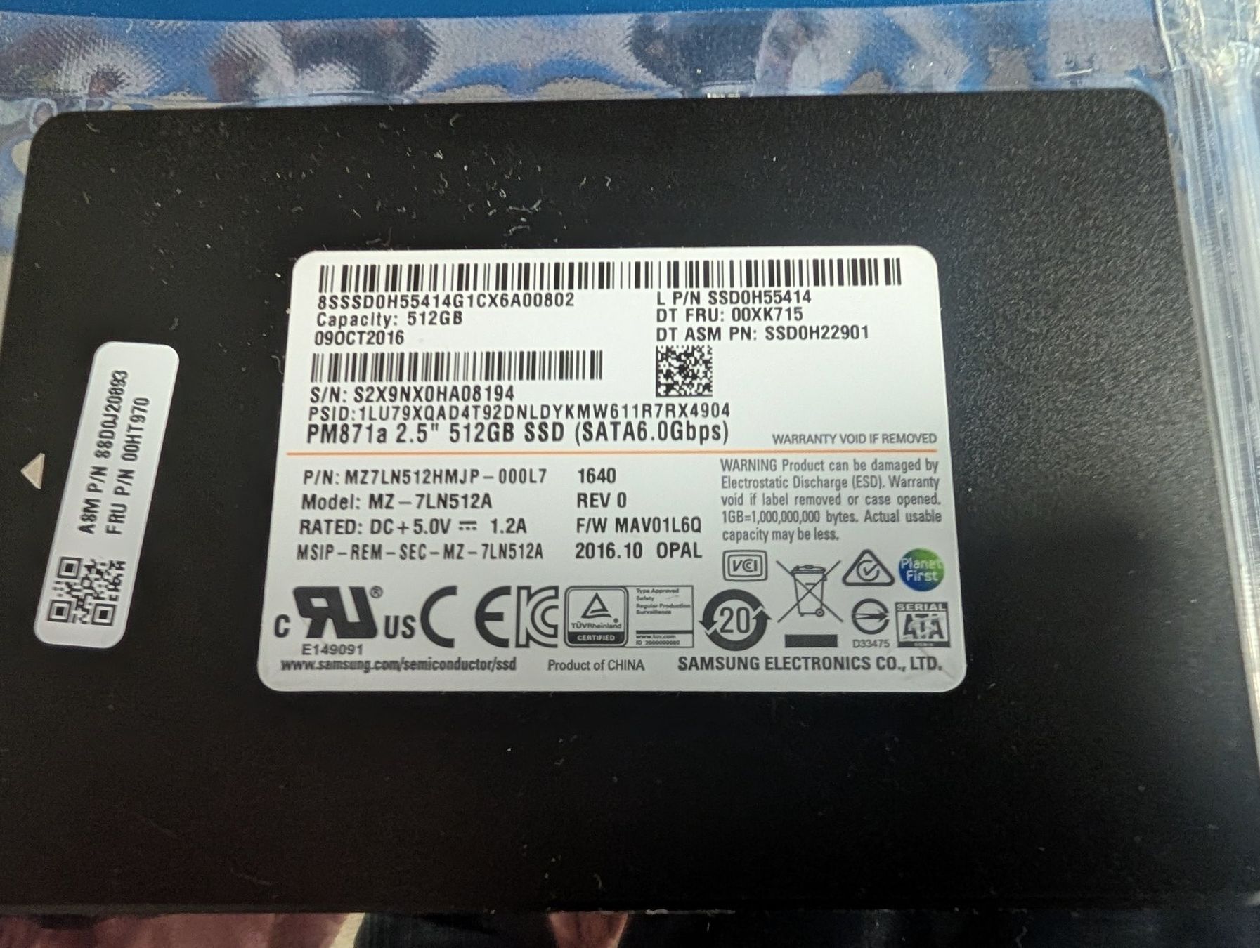 Samsung Dischi rigidi: Samsung SSD 512 GB SATA 6.0 GBps – Usato da Stans venduto da Magas