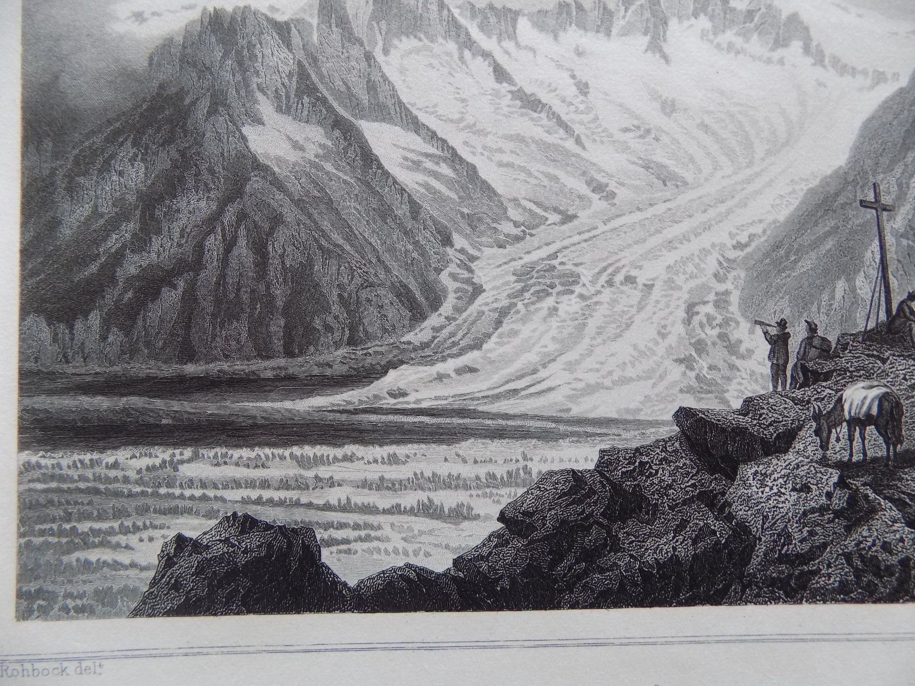 Incisioni: Aletschgletscher von Rohbock – Usato da Risch venduto da Antikfee 3
