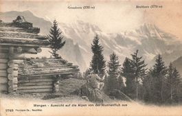 Wengen alpen hunnenfluh