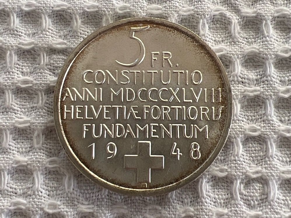 Pièce Commémorative Suisse 1812 YunBest - Laiton Plaqué Argent, Diamètre 3.8cm