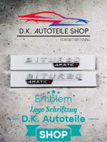 Mercedes 4 Matic + Biturbo 3D Aufkleber Emblem Logo Chrom