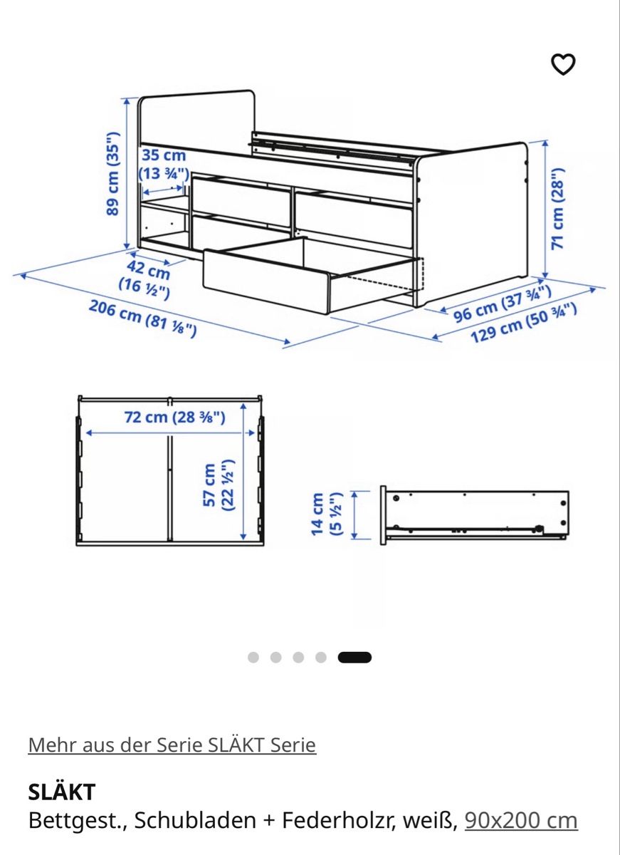 Ikea Letti: Bett 90x200 cm Släkt – Usato da Wynigen venduto da KaZu79 6