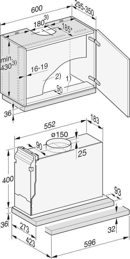 Miele Cappe di aspirazione: Hotte d'aspiration Miele DAS 2620 EXTA – Usato da Prez-vers-Noréaz venduto da JOCO1963 2