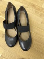 Long Tall Sally, Leder Schuhe, Schwarz, Grösse 8 UK