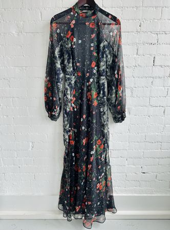 Elegantes Kleid von MANGO mit floralen Print / Gr.S