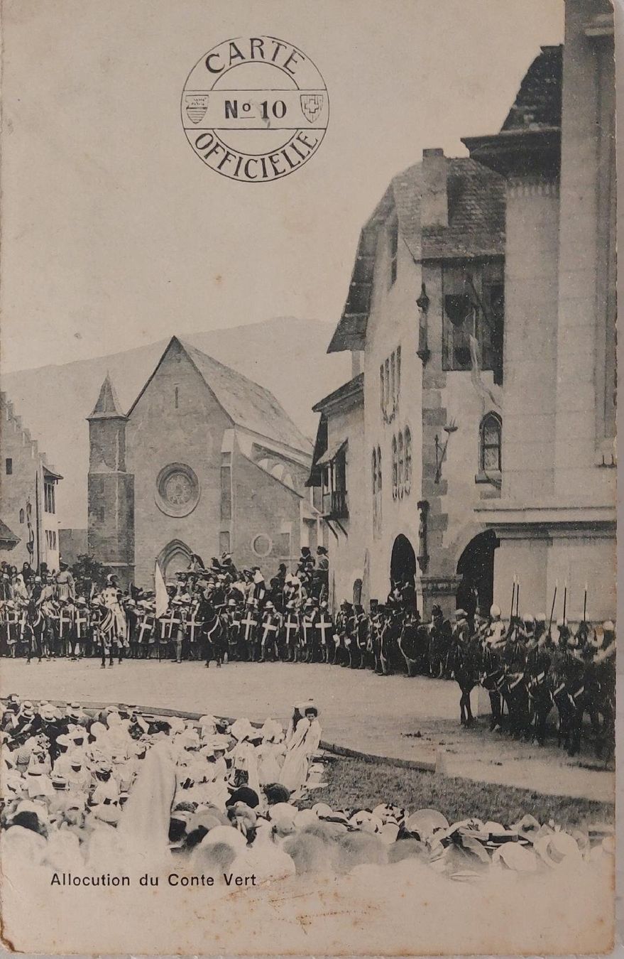 Cartes postales: MOUDON - Allocution du Conte Vert - Carte Off. du Centenaire – D'occasion à Delémont par Domdom1
