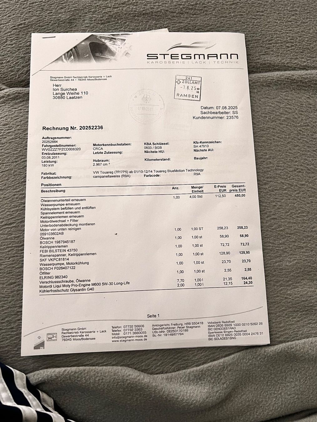 VW Automobili: VW Touareg 3.0 TDI ,245ps – Usato da Neuhausen venduto da ion_6nb9 5