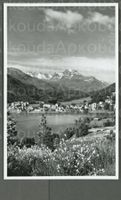 AK sw St.Moritz GR St.Moritz-Bad ©Wagner ≈ 1950